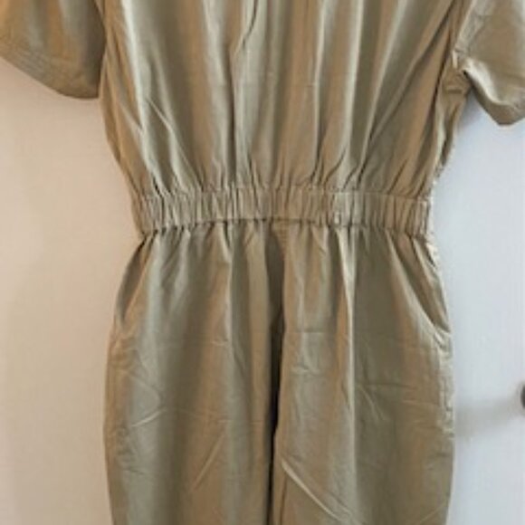 Passenger Brand Boiler Suit, Short sleeve, Size Medium, Khaki Color - Picture 4 of 10